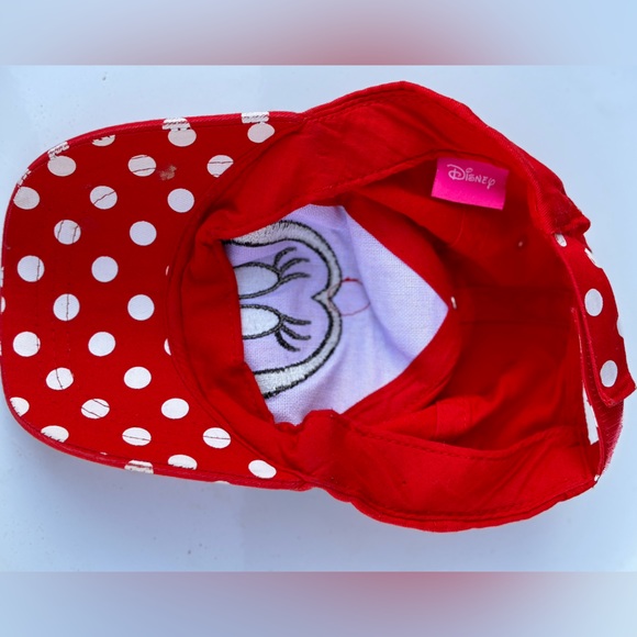 Combo Children's Minnie Backpack and hat. Red with white polka dots FF1 - Picture 6 of 10